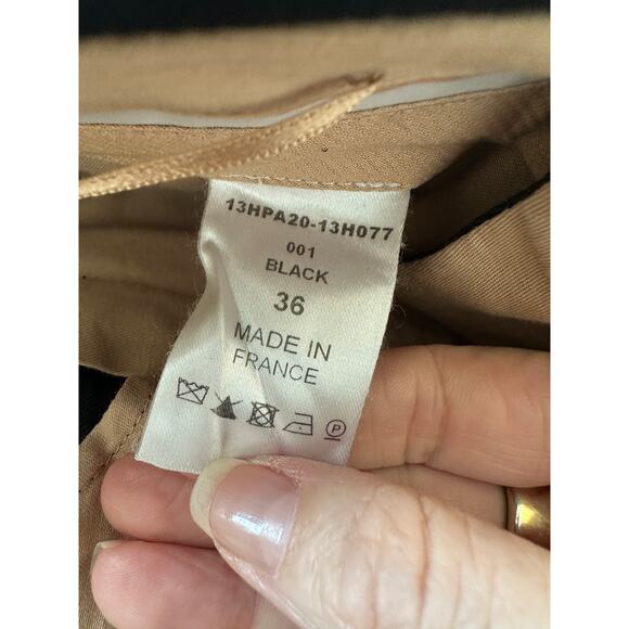 Chloe Black Wool Dress Slacks Slash Pockets Front Zip Trouser Pant 36 / 4 - Picture 7 of 12